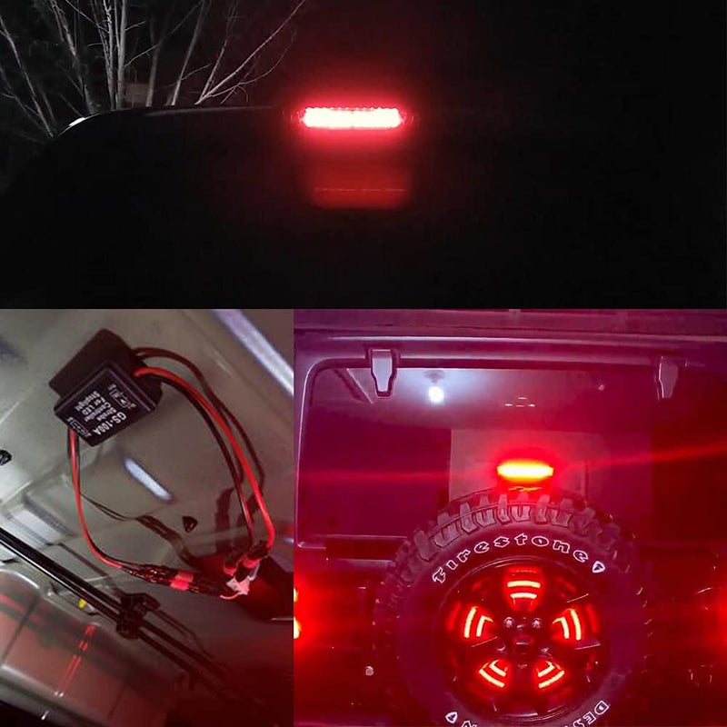 BlyilyB 12V-24V Flash Strobe Controller Flasher Module for 3rd LED Brake Lamp Tail Stop Lamp (Pack of 4) - Image 3